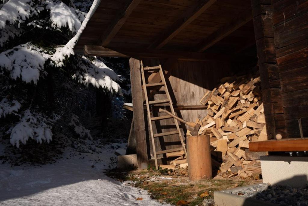 Gregor'S Ferienhaus Im Wald Edelschrott Exterior foto